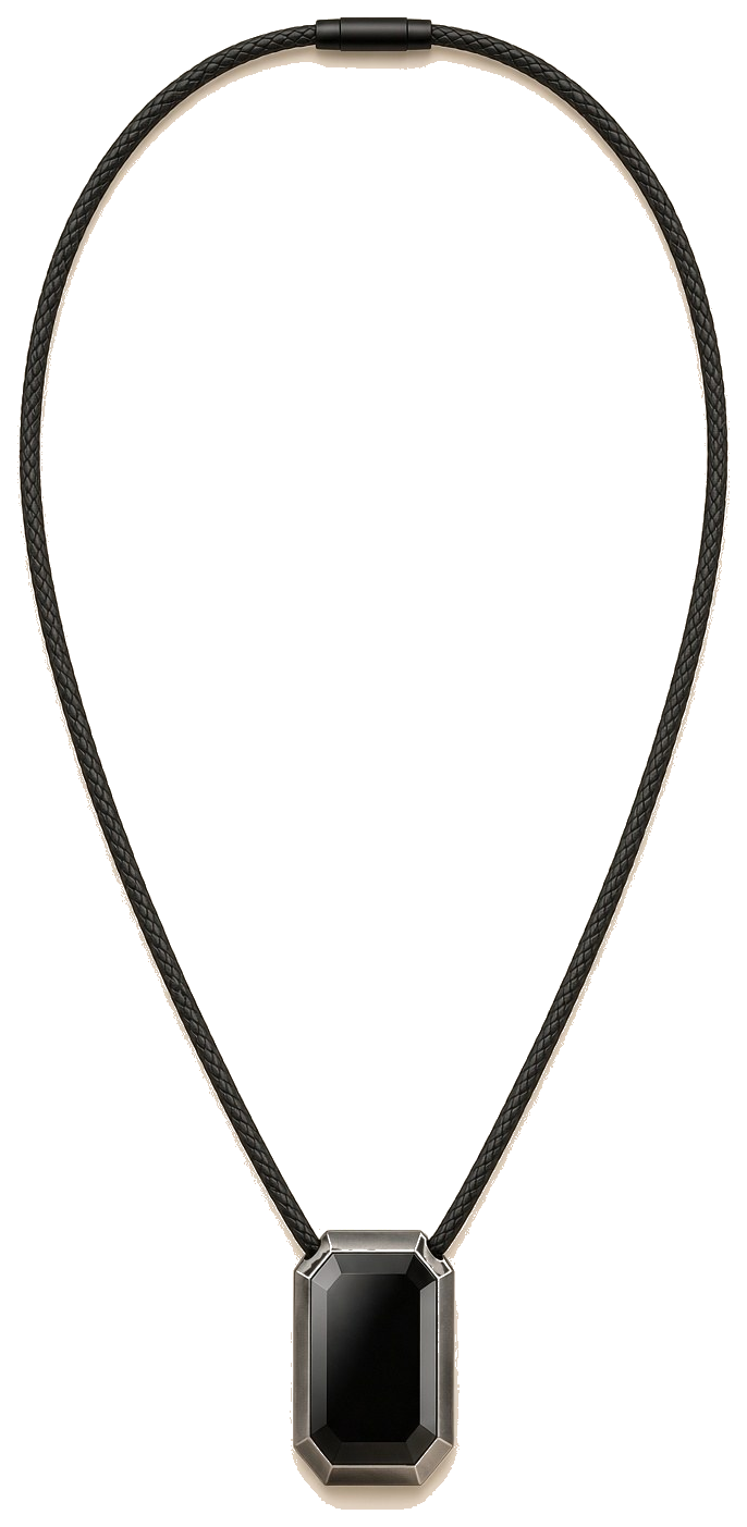 ORIN necklace, Graphite silver